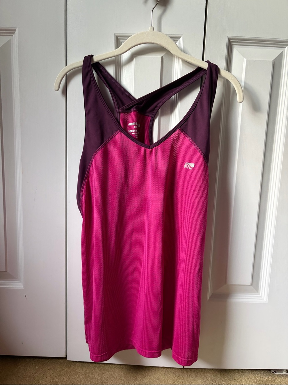 Marika Hot Pink & Plum Performance Racerback Tank
